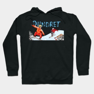 Skiing and snowboarding in Dundret Hoodie